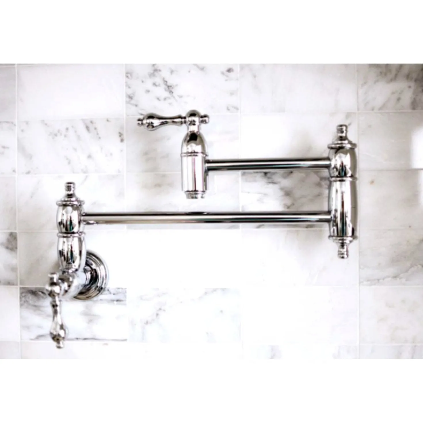 Kingston Brass Restoration Wall Mount Pot Filler Kitchen Faucet
