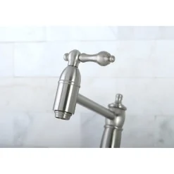 Kingston Brass Restoration Wall Mount Pot Filler Kitchen Faucet