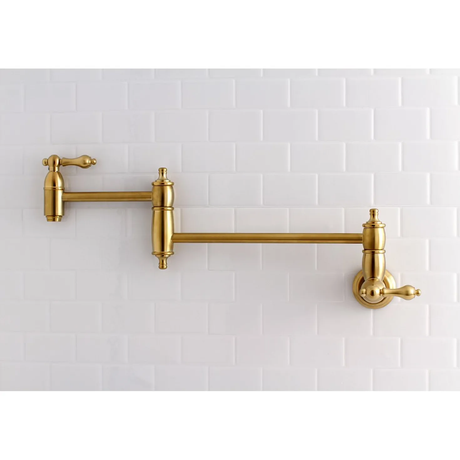 Kingston Brass Restoration Wall Mount Pot Filler Kitchen Faucet