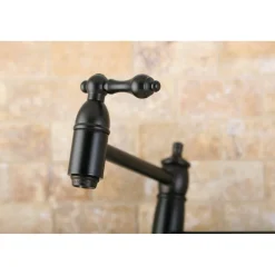 Kingston Brass Restoration Wall Mount Pot Filler Kitchen Faucet