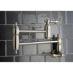Kingston Brass Restoration Wall Mount Pot Filler Kitchen Faucet