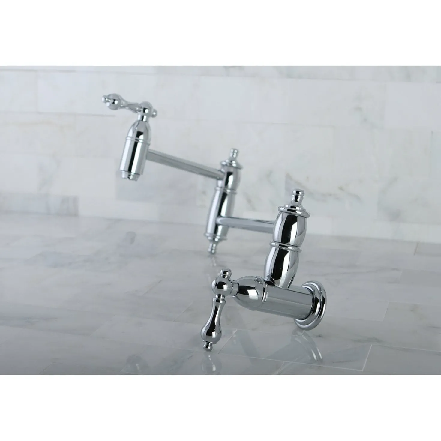 Kingston Brass Restoration Wall Mount Pot Filler Kitchen Faucet