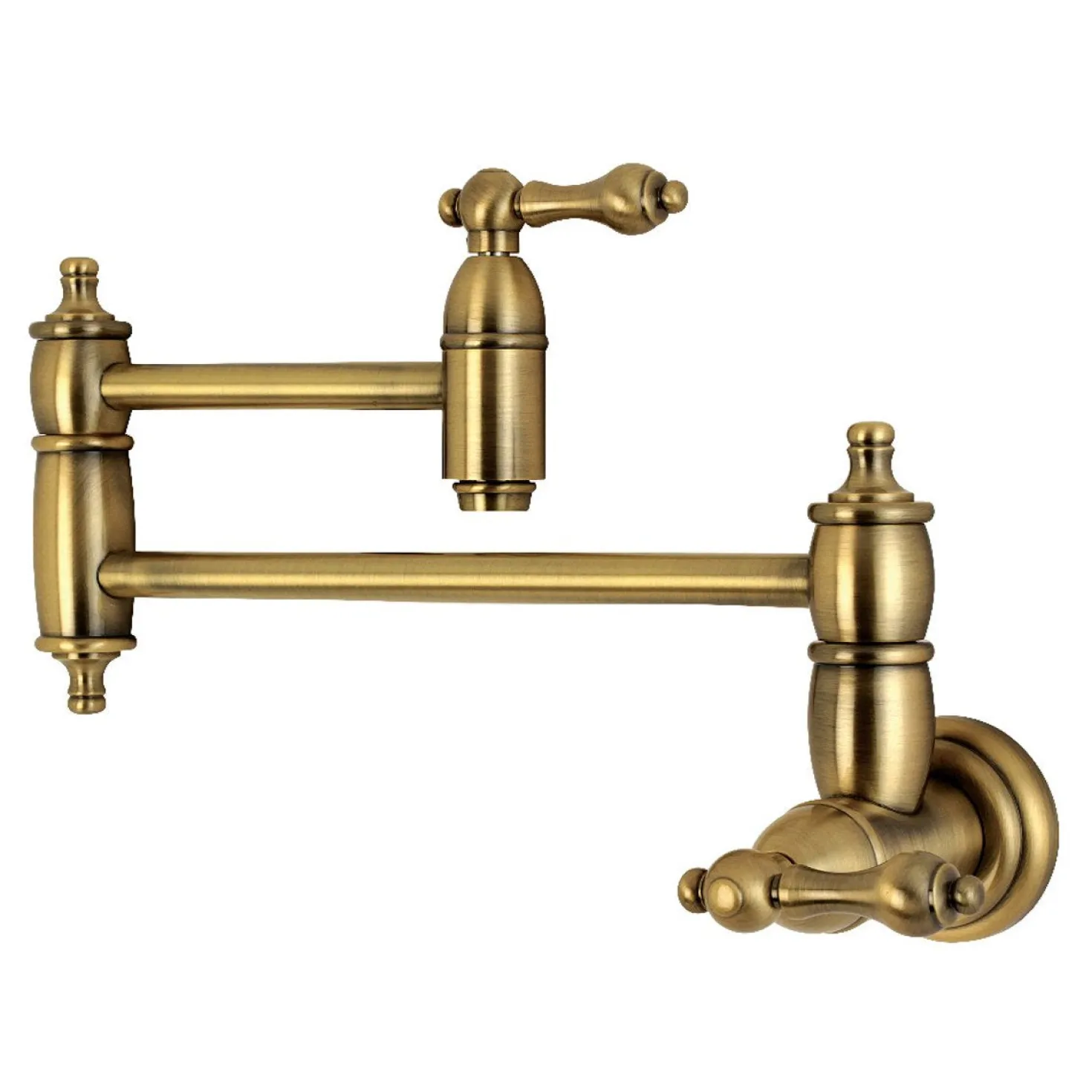 Kingston Brass Restoration Wall Mount Pot Filler Kitchen Faucet