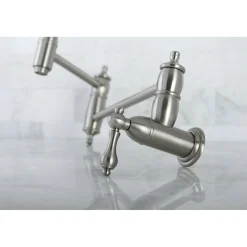 Kingston Brass Restoration Wall Mount Pot Filler Kitchen Faucet