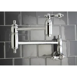Kingston Brass Restoration Wall Mount Pot Filler Kitchen Faucet