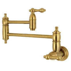 Kingston Brass Restoration Wall Mount Pot Filler Kitchen Faucet