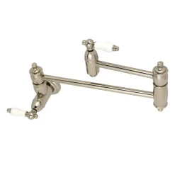 Kingston Brass Restoration Wall Mount Single Hole Pot Filler Kitchen Faucet