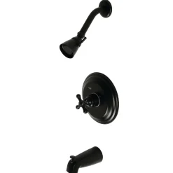 Kingston Brass Restoration Wall Mount Tub and Shower Faucet