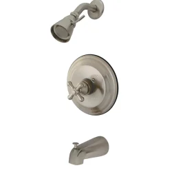 Kingston Brass Restoration Wall Mount Tub and Shower Faucet