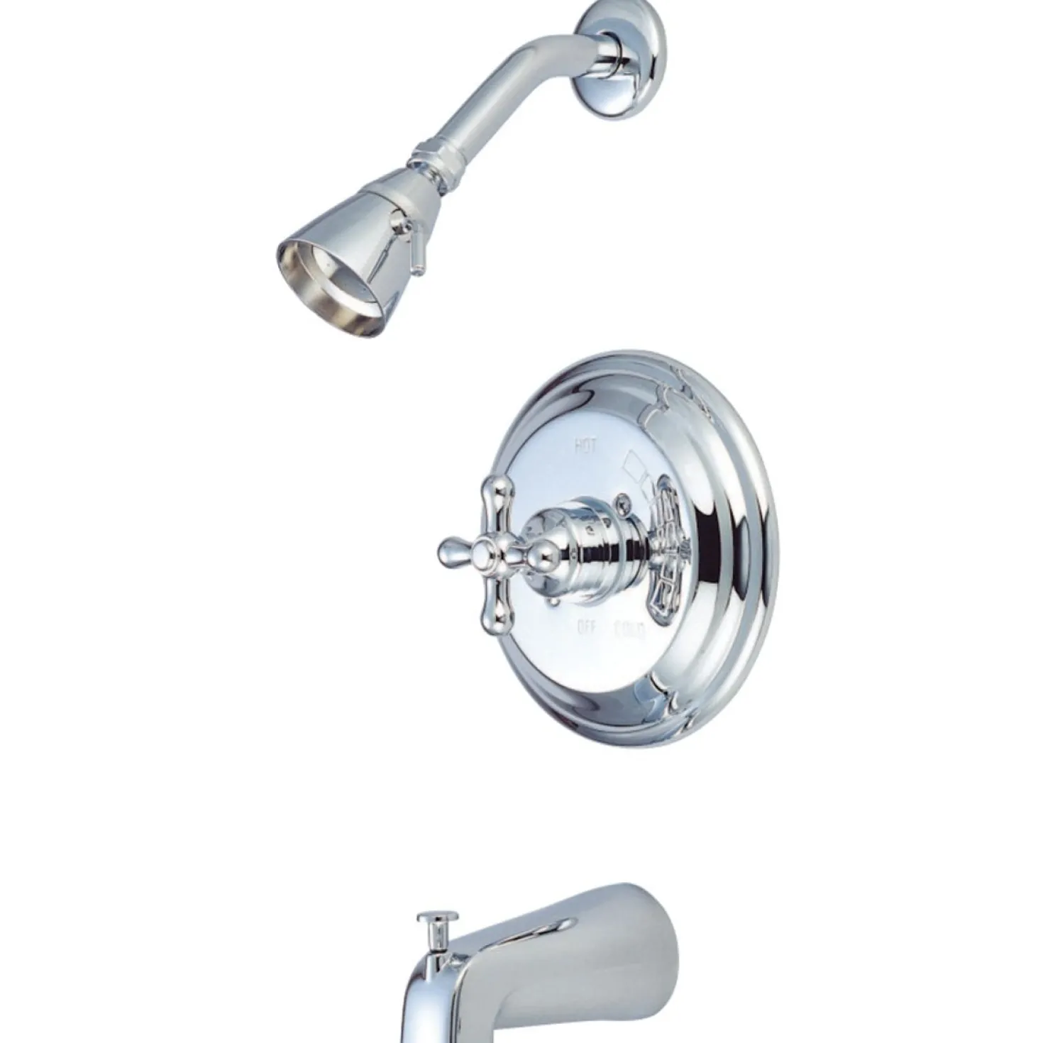 Kingston Brass Restoration Wall Mount Tub and Shower Faucet
