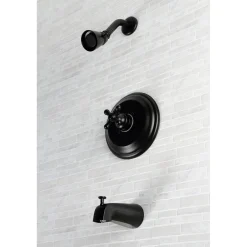 Kingston Brass Restoration Wall Mount Tub and Shower Faucet