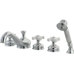 Kingston Brass Roman 3-Cross Handles Tub Faucet