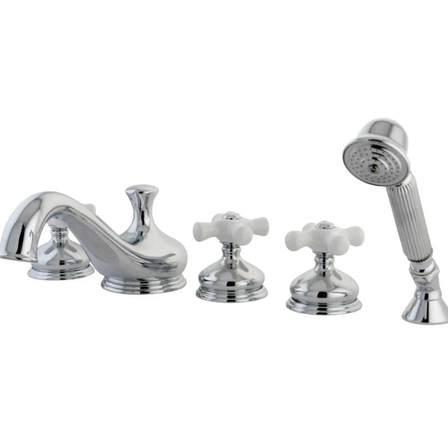Kingston Brass Roman 3-Cross Handles Tub Faucet