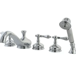 Kingston Brass Roman Tub Filler 5 Pieces with Hand Shower