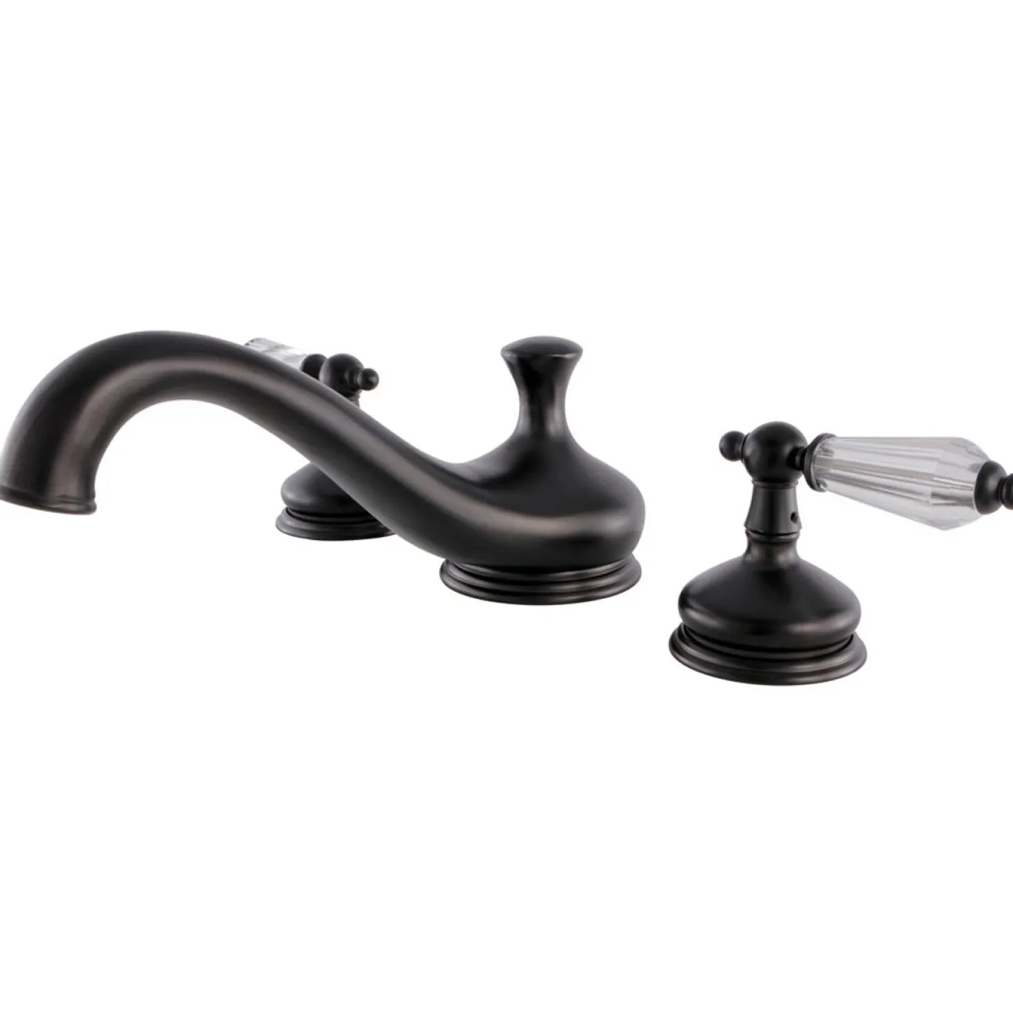 Kingston Brass Roman Tub Filler with Cross Handle