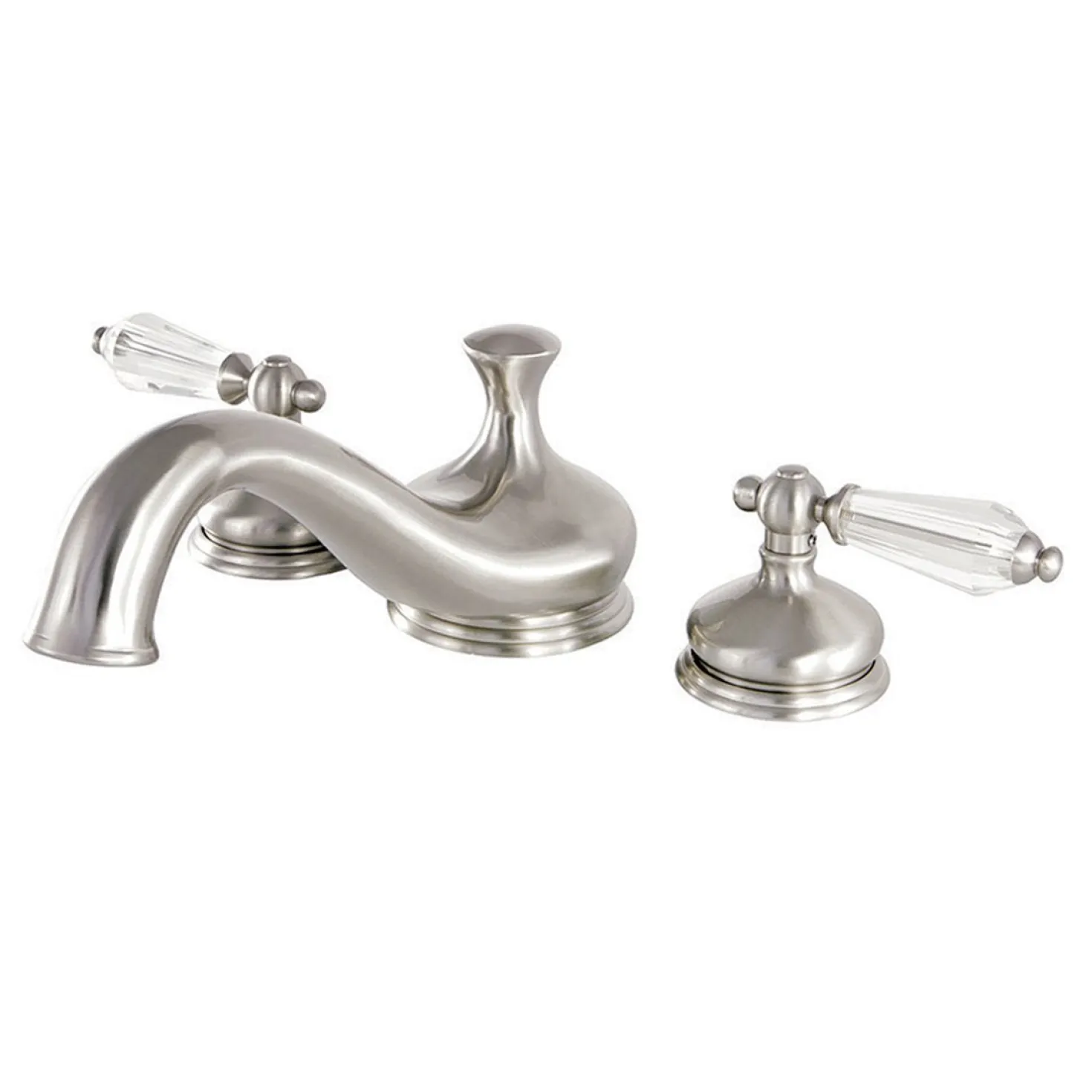 Kingston Brass Roman Tub Filler with Cross Handle