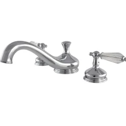Kingston Brass Roman Tub Filler with Cross Handle