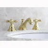 Kingston Brass Royale Classic Two Handle 8" to 16" Widespread Lavatory Faucet with Brass Pop-up