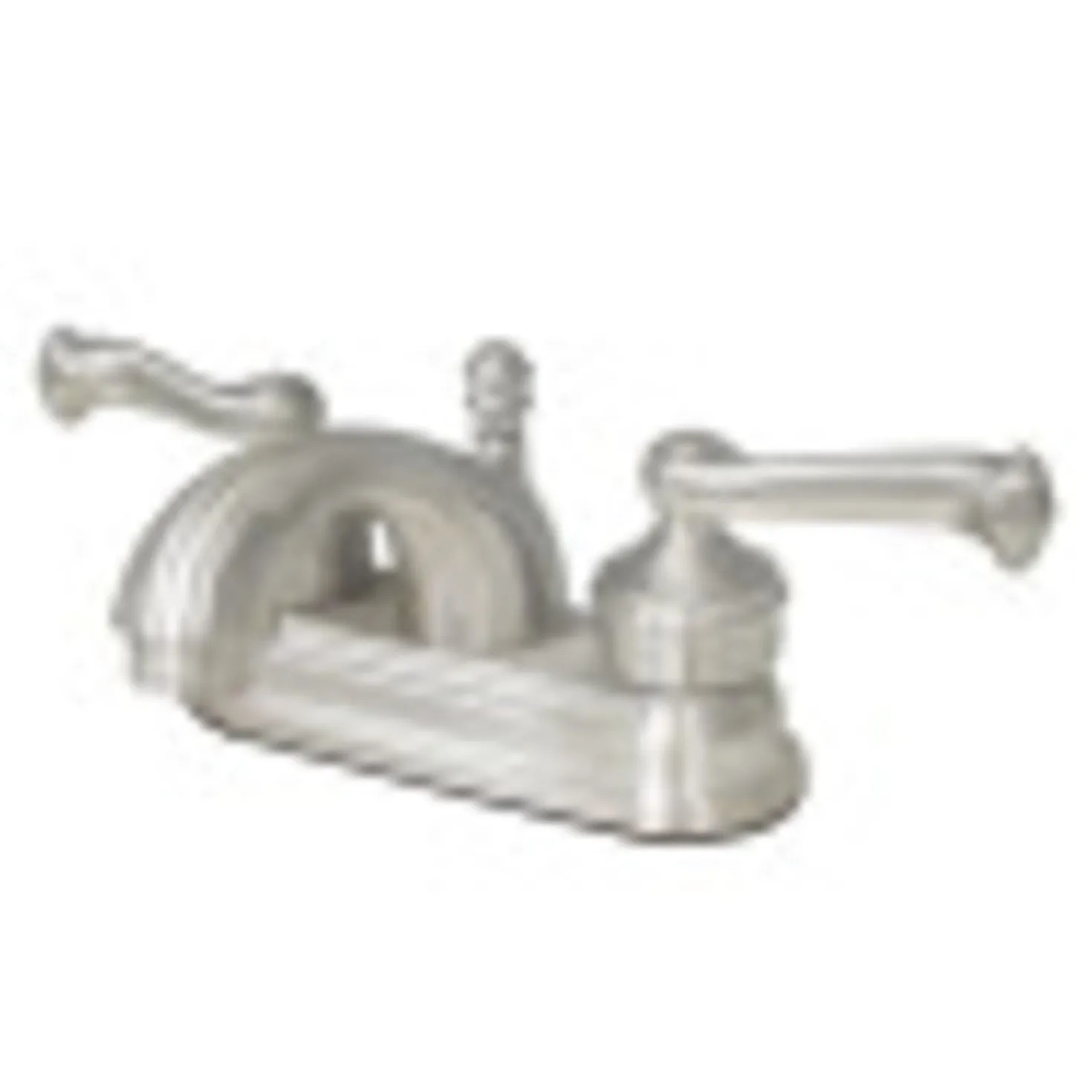Kingston Brass Royale Contemporary 4" Centerset Two Handle Lavatory Faucet with Brass Pop-up