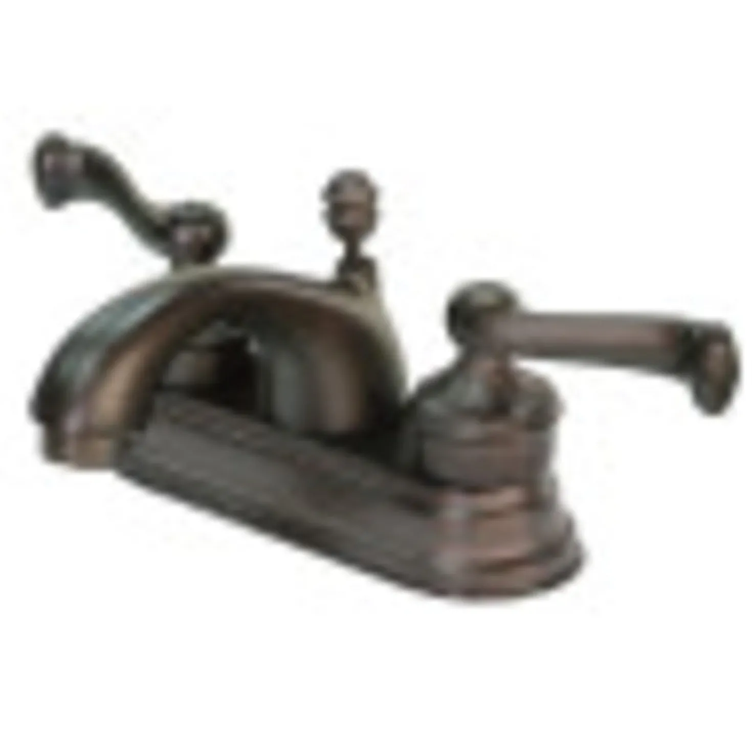 Kingston Brass Royale Contemporary 4" Centerset Two Handle Lavatory Faucet with Brass Pop-up