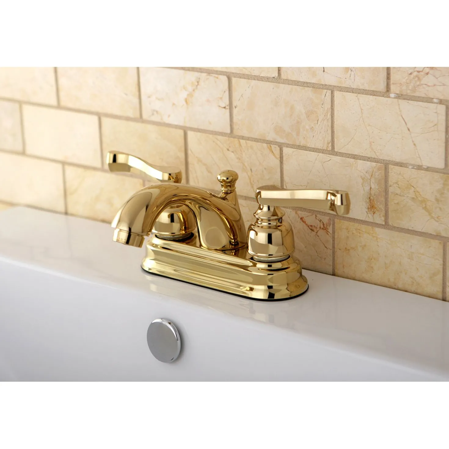 Kingston Brass Royale Deck Mount 4" Centerset Bathroom Faucet