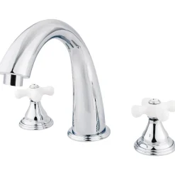 Kingston Brass Royale Deck Mount 3-Hole Roman Tub Filler