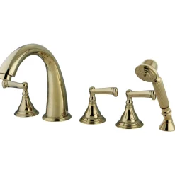 Kingston Brass Royale Roman Tub Filler 5 Pieces with Hand Shower