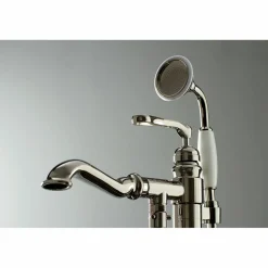 Kingston Brass Royale Single Handle Freestanding Roman Tub Faucet with Hand Shower