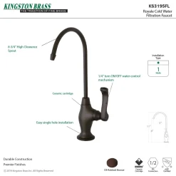Kingston Brass Royale Single Handle Water Filtration Faucet