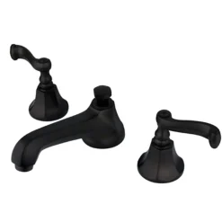 Kingston Brass Royale 8" to 16" Widespread Two Handle Lavatory Faucet with Brass Pop-up
