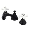 Kingston Brass Royale Two Handle 8" to 16" Widespread Solid Brass Lavatory Faucet with Brass Pop-up