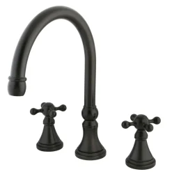 Kingston Brass Royale Two Handle Solid Brass Roman Tub Filler