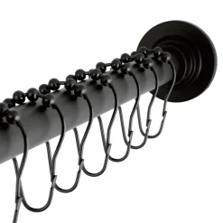 Kingston Brass SCC311X-P Adjustable Shower Rod and Shower Ring Set
