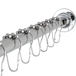 Kingston Brass SCC311X-P Adjustable Shower Rod and Shower Ring Set