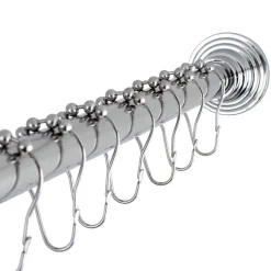 Kingston Brass SCC271X-P Adjustable Shower Rod and Shower Ring Set