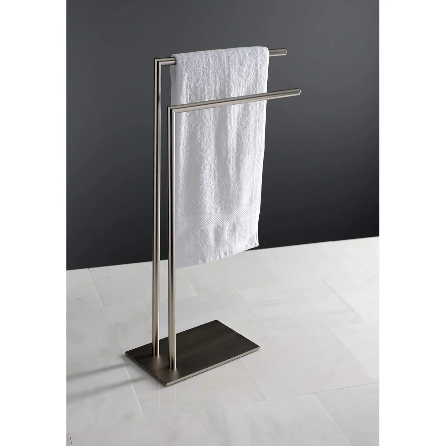 Kingston Brass SCC832X-P Edenscape Pedestal Dual Towel Rack