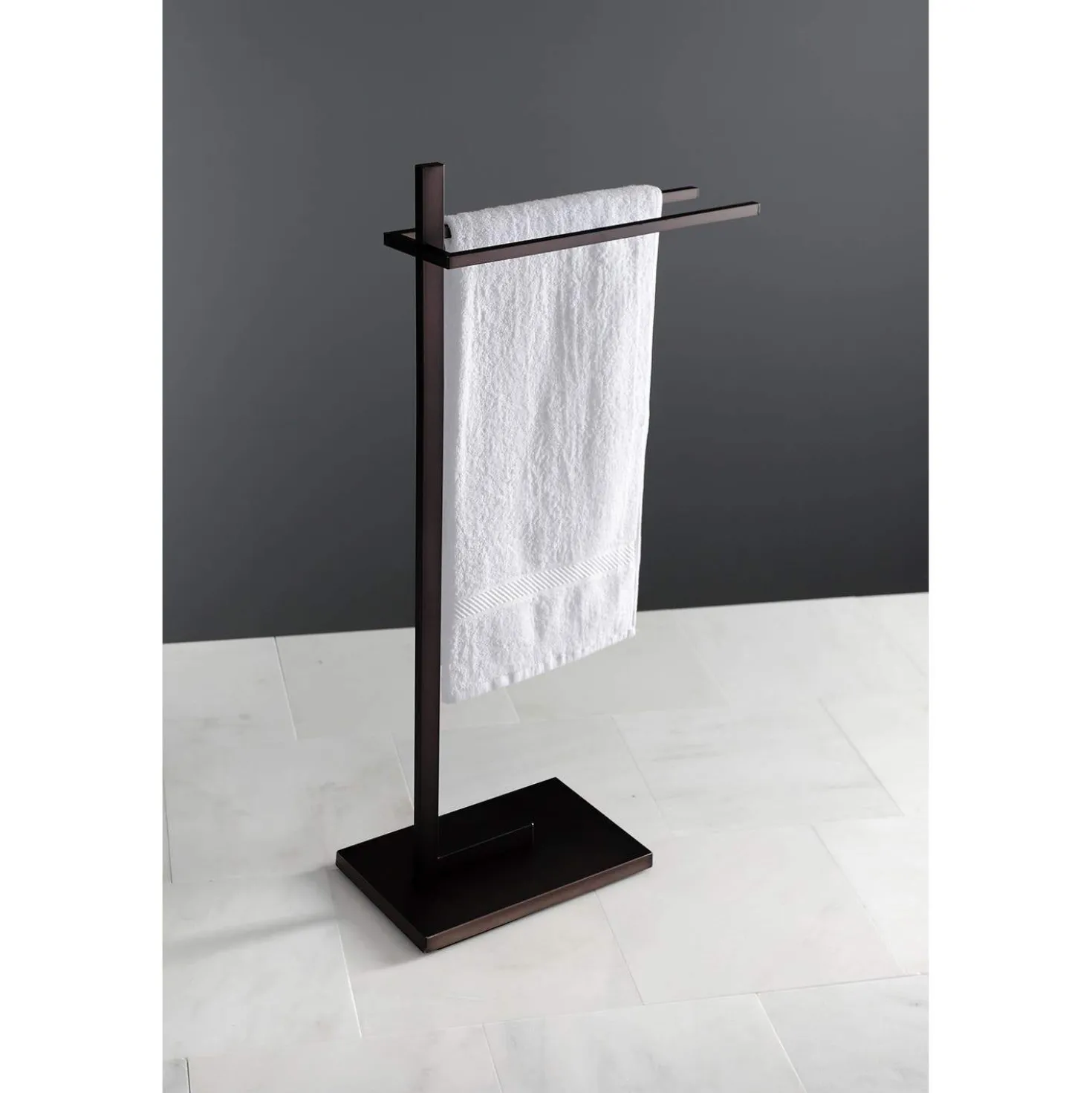 Kingston Brass SCC860X-P Edenscape Pedestal Dual Towel Rack