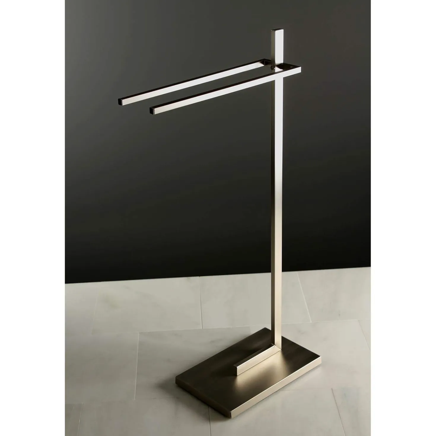 Kingston Brass SCC860X-P Edenscape Pedestal Dual Towel Rack