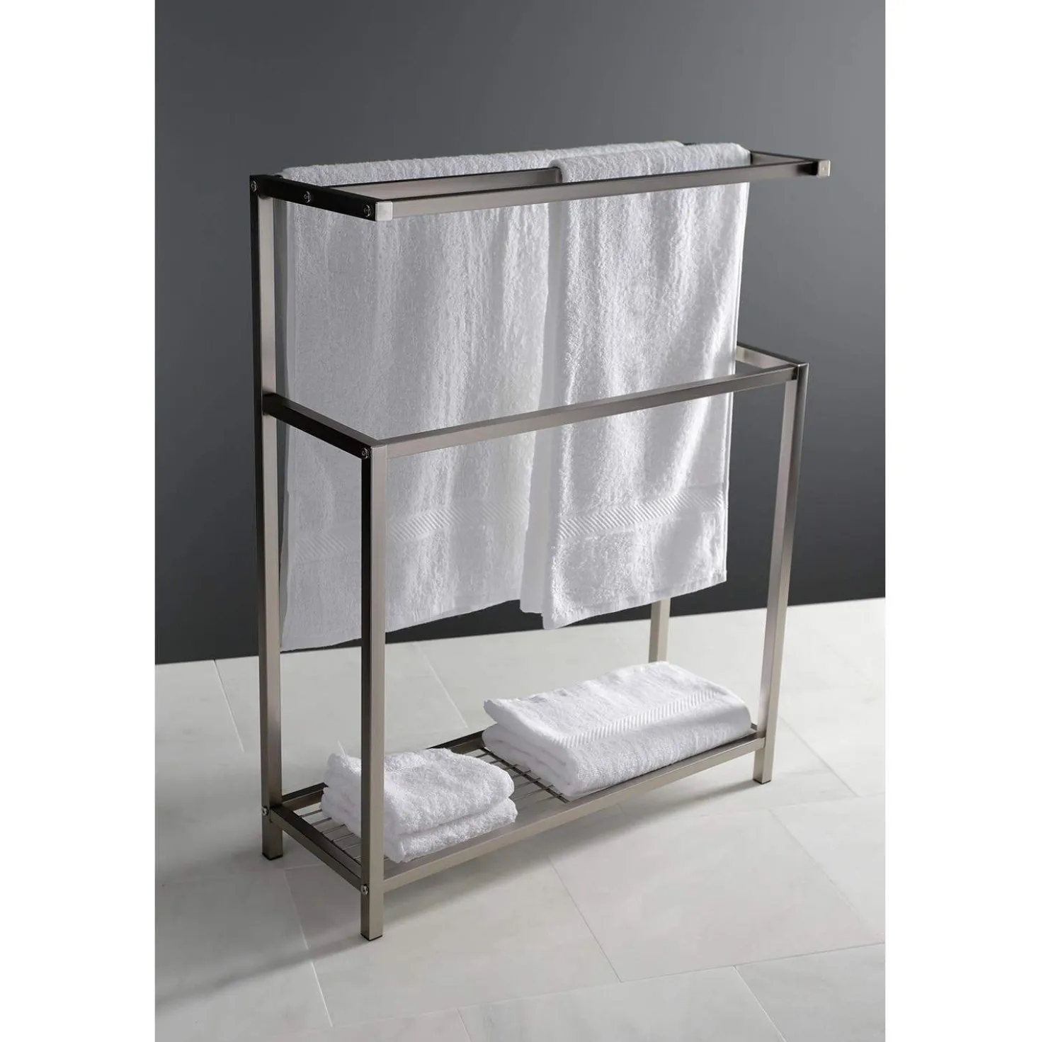 Kingston Brass SCC836X-P Edenscape Freestanding Iron Towel Rack