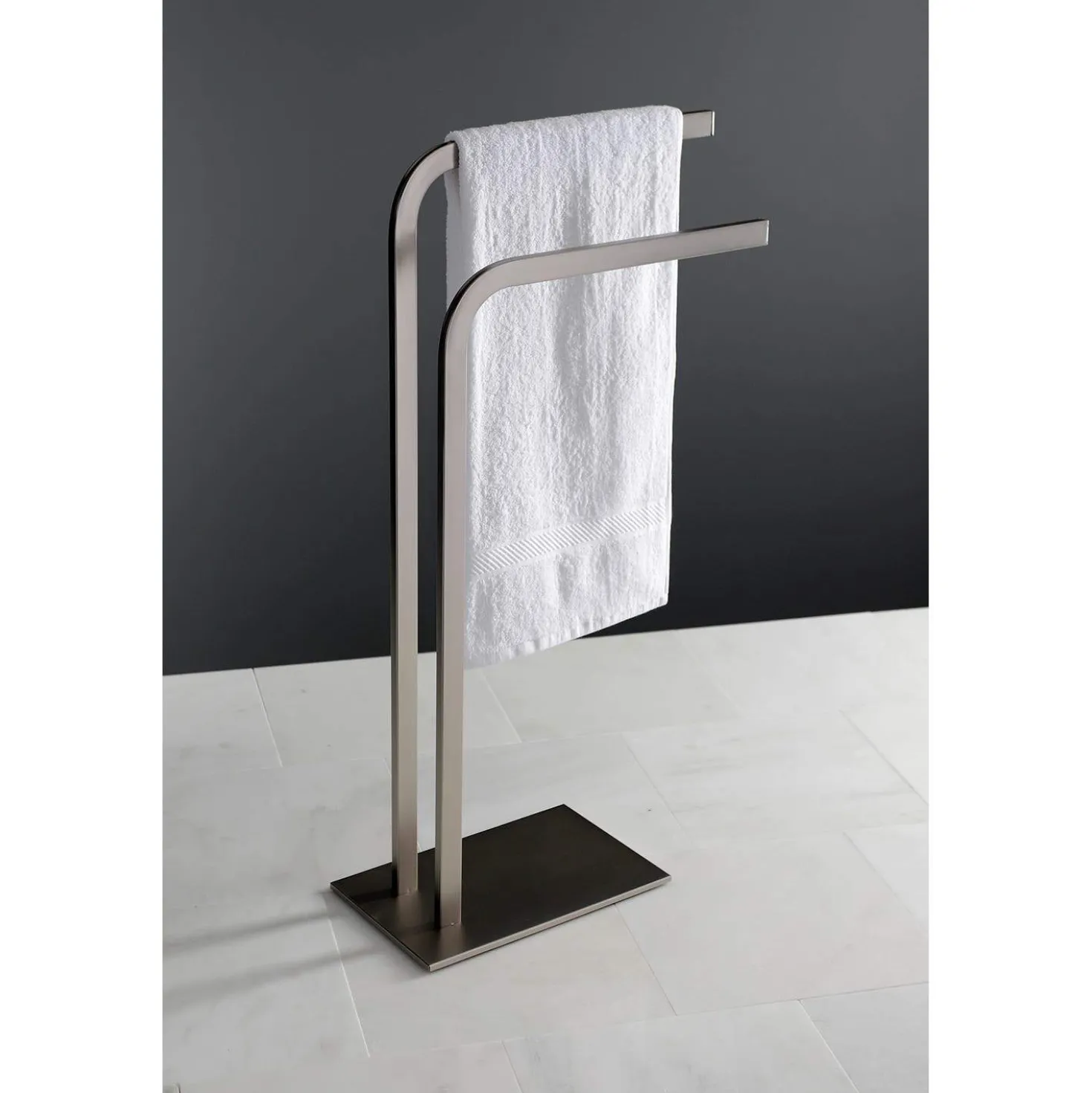 Kingston Brass SCC800X-P Edenscape Pedestal Dual Towel Rack