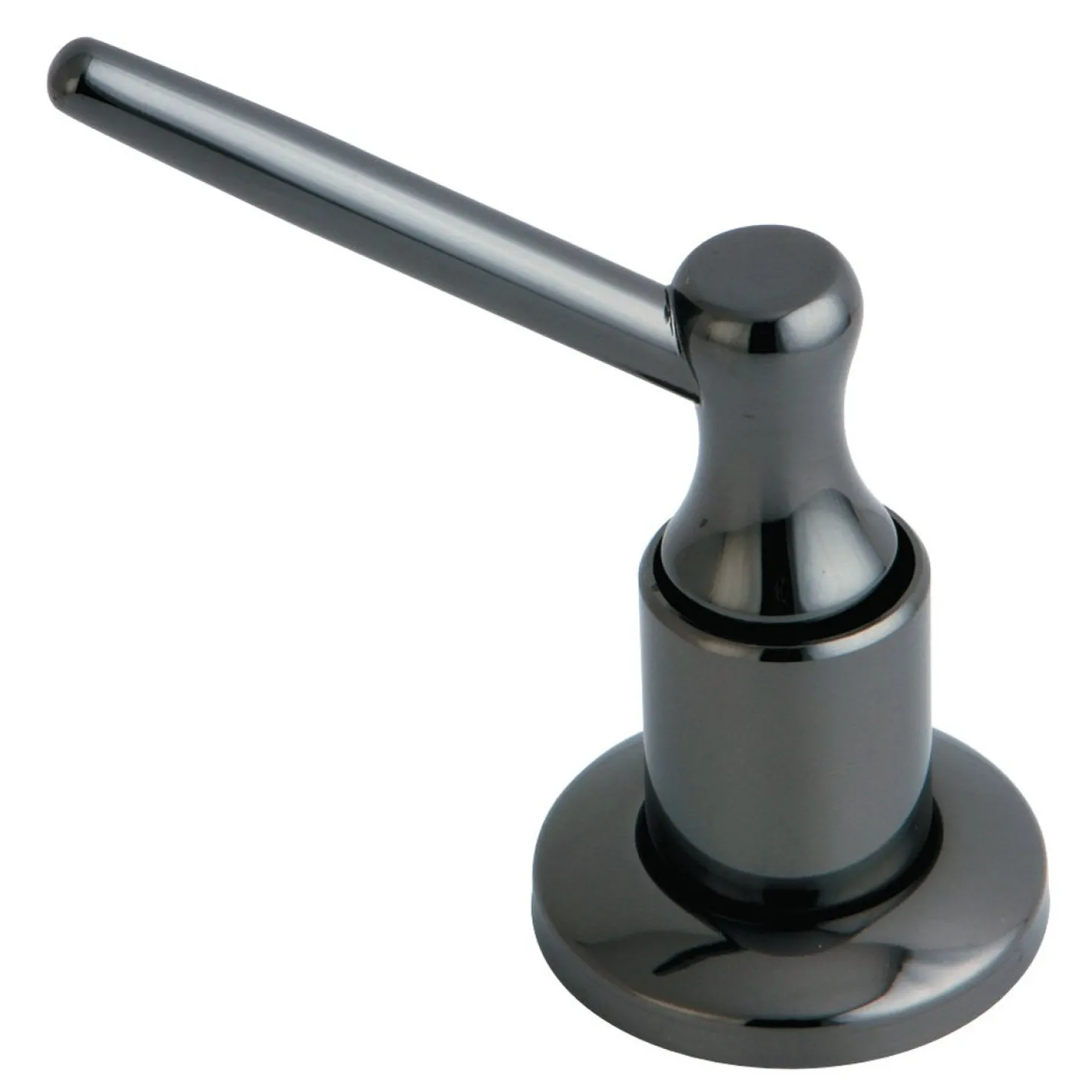 Kingston Brass SD3600 Water Onyx Soap Dispenser in Black Stainless Steel