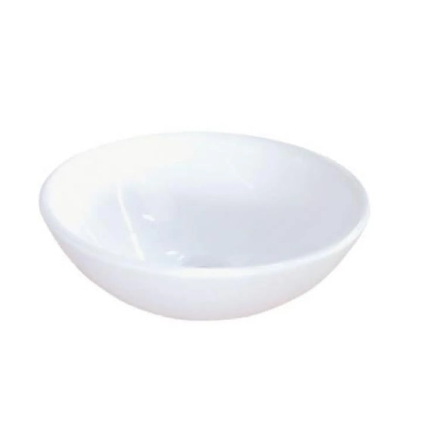 Kingston Brass Serene White China Vessel Bathroom Sink without Overflow Hole