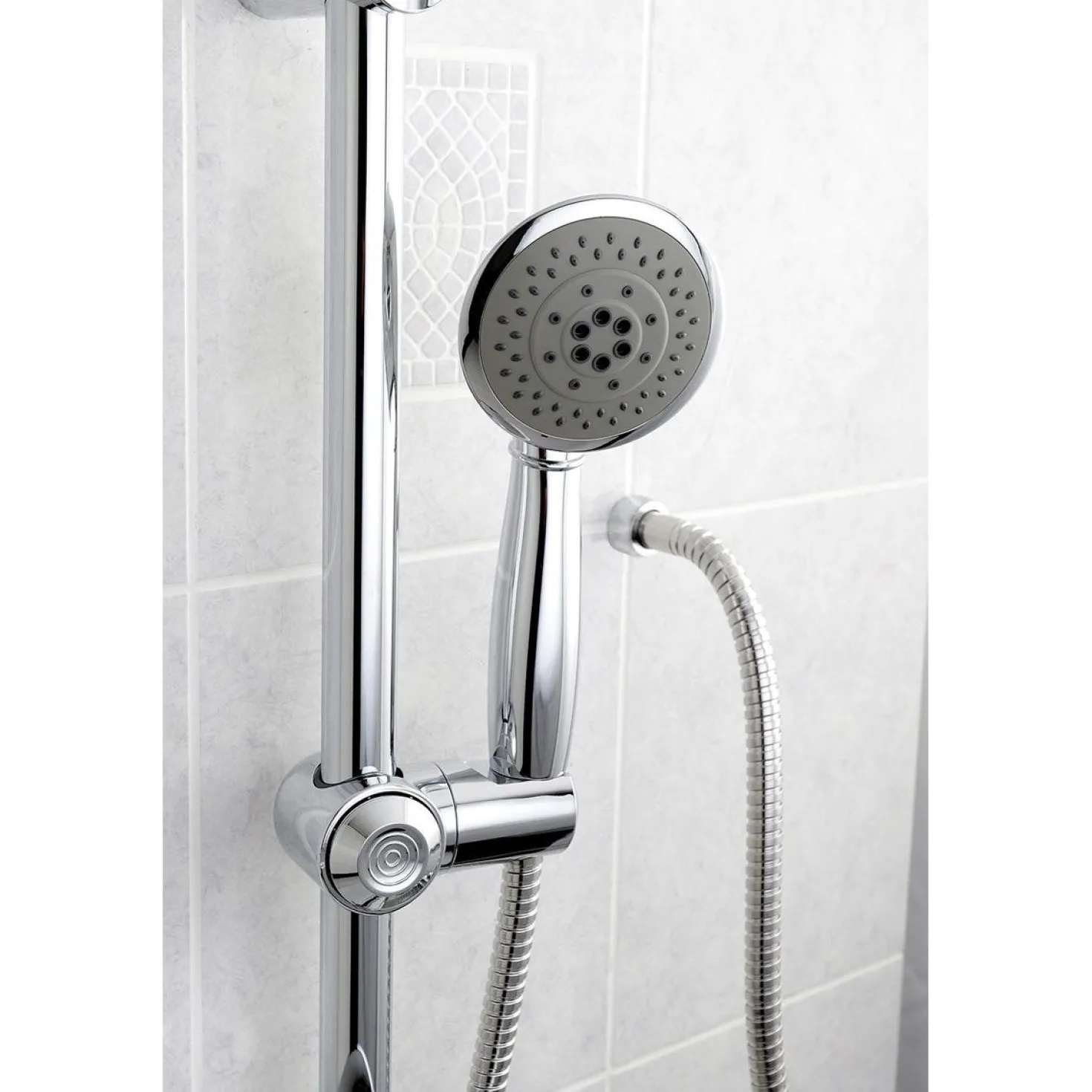 Kingston Brass 5 Setting Hand Shower with Hose and Slide Bar Kit