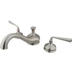 Kingston Brass Silver Sage ADA Handle Roman Tub Filler