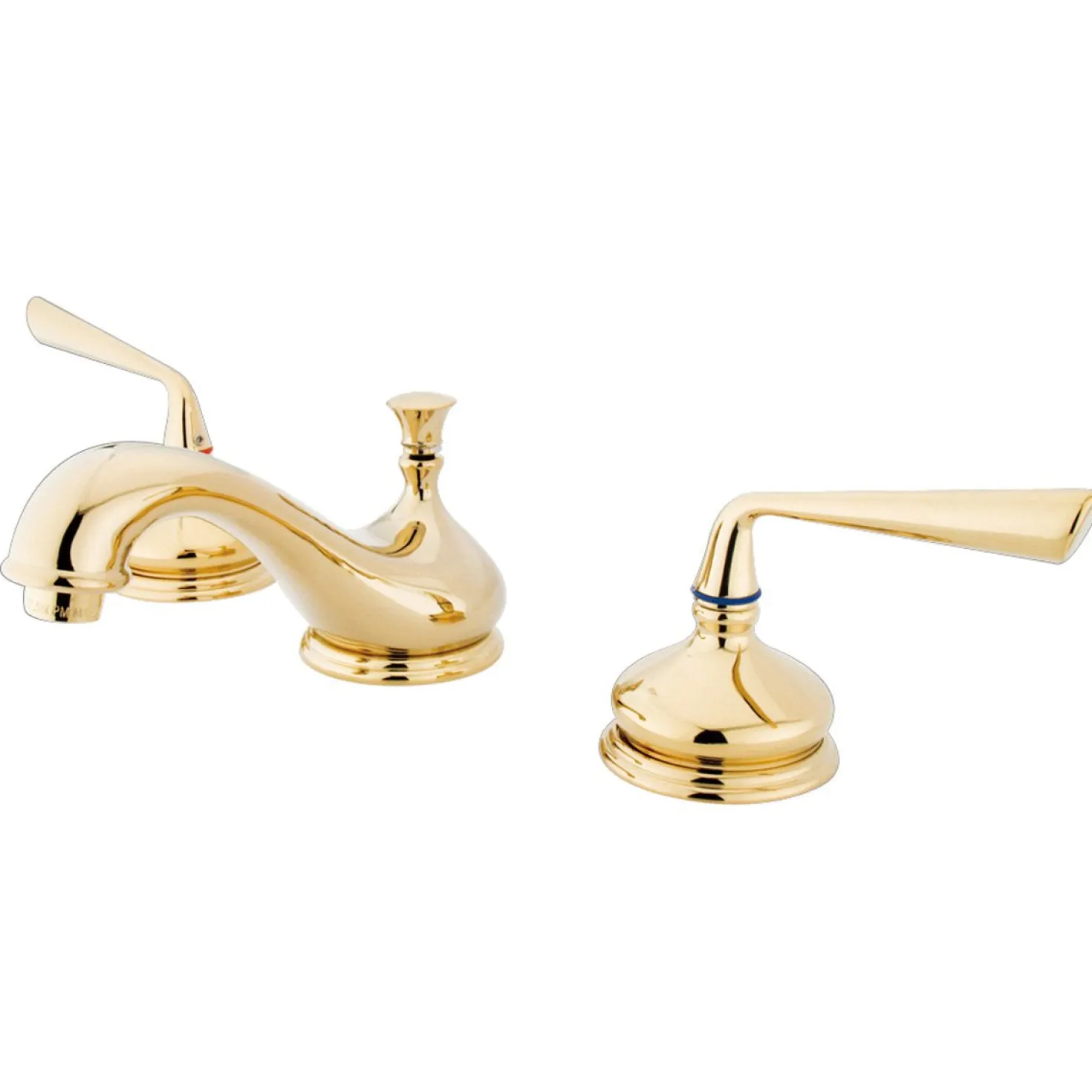Kingston Brass Silver Sage Classic Two Handle 8" to 16" Widespread Lavatory Faucet with Brass Pop-up