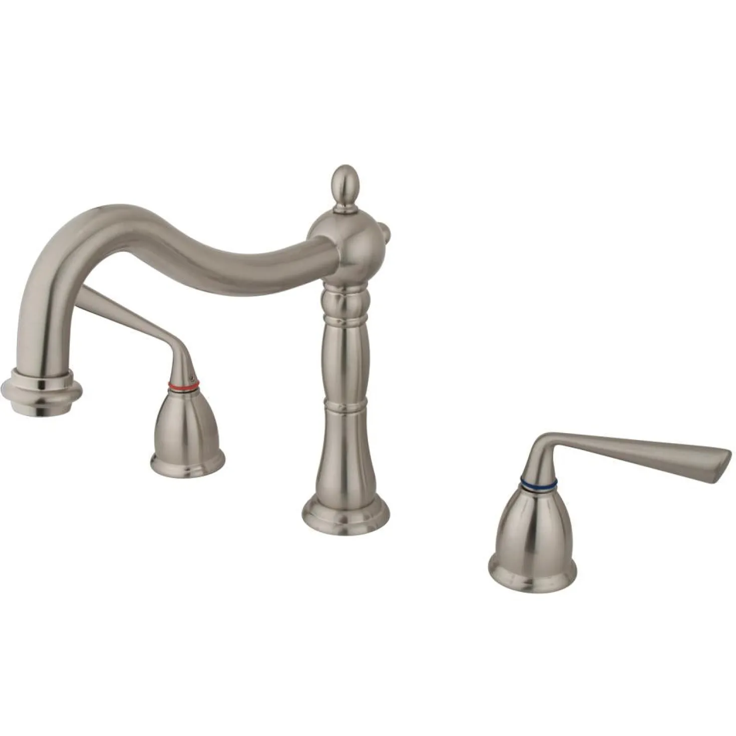 Kingston Brass Silver Sage Classic Two Handle Roman Tub Filler