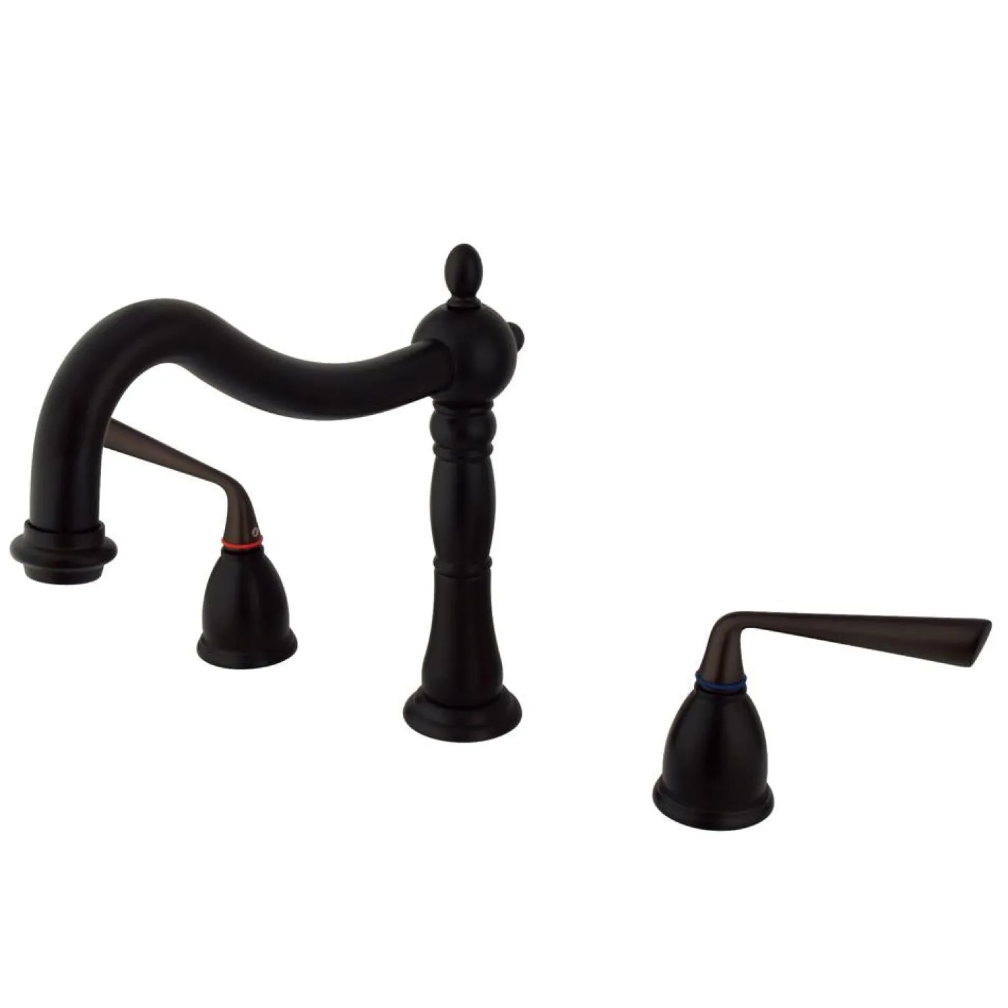 Kingston Brass Silver Sage Classic Two Handle Roman Tub Filler