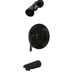 Kingston Brass Silver Sage Single Handle Tub and Shower Faucet in Oil Rubbed Bronze