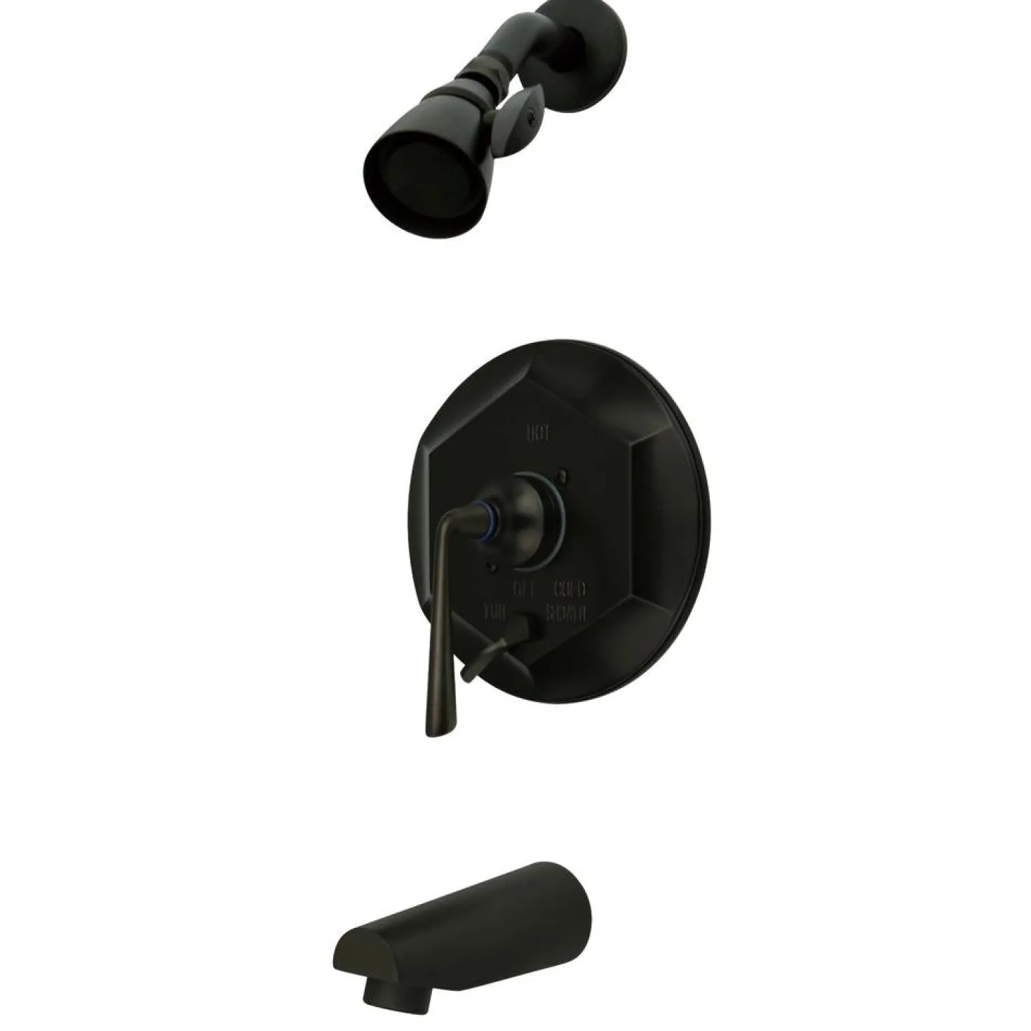 Kingston Brass Silver Sage Single Handle Tub and Shower Faucet in Oil Rubbed Bronze