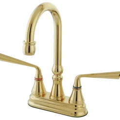 Kingston Brass Silver Sage Two Handle 4" Centerset Bar Faucet